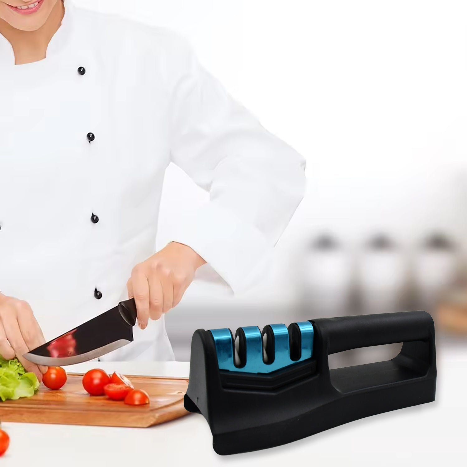 Kitchen Knife Sharpener – 3-Step Handheld Tool | Quickslice