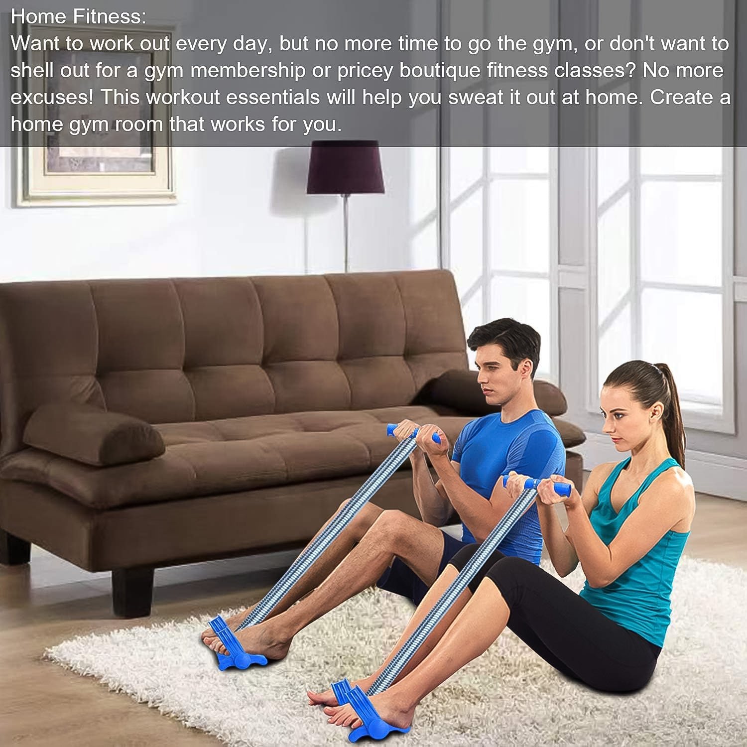 Foot Pedal Resistance Band – Full Body Home Workout | FitFuzion