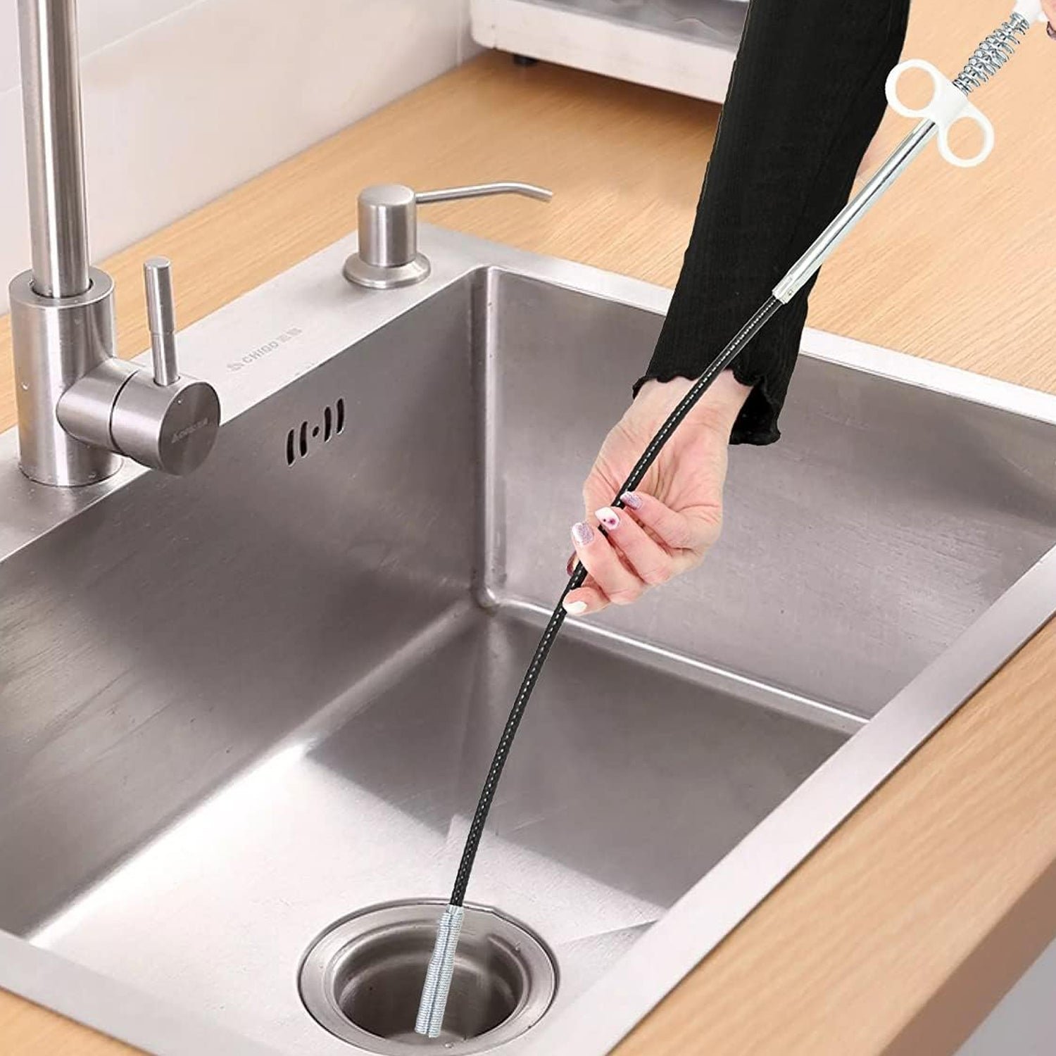 Drain Cleaner Tool – 90cm Clog Remover | ToolMate Pro