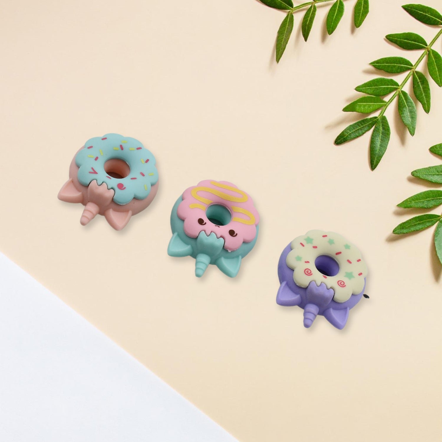 Donut Erasers – Non-Toxic 3pc Set for Kids | JubileeJoy