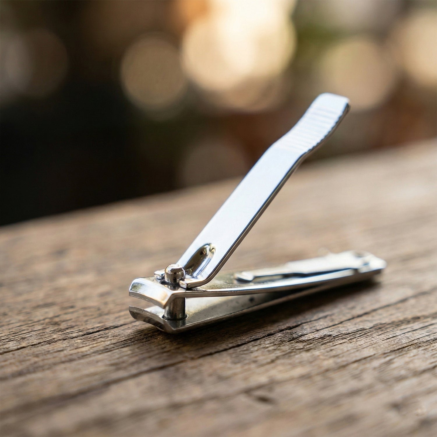 Stainless Steel Nail Clippers – Compact Set with Keychain Holder