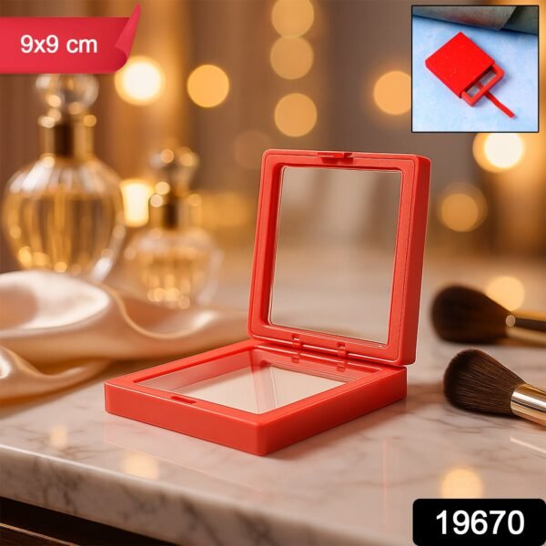 Transparent Jewellery Display Box – 3D Floating Organizer with Magnetic Lock