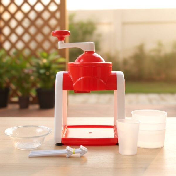 Manual Gola Maker – Portable Red Ice Slush Machine for Refreshing Treats
