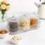 Dry Fruit Storage Jars – 3-Piece Set with Tray for Freshness