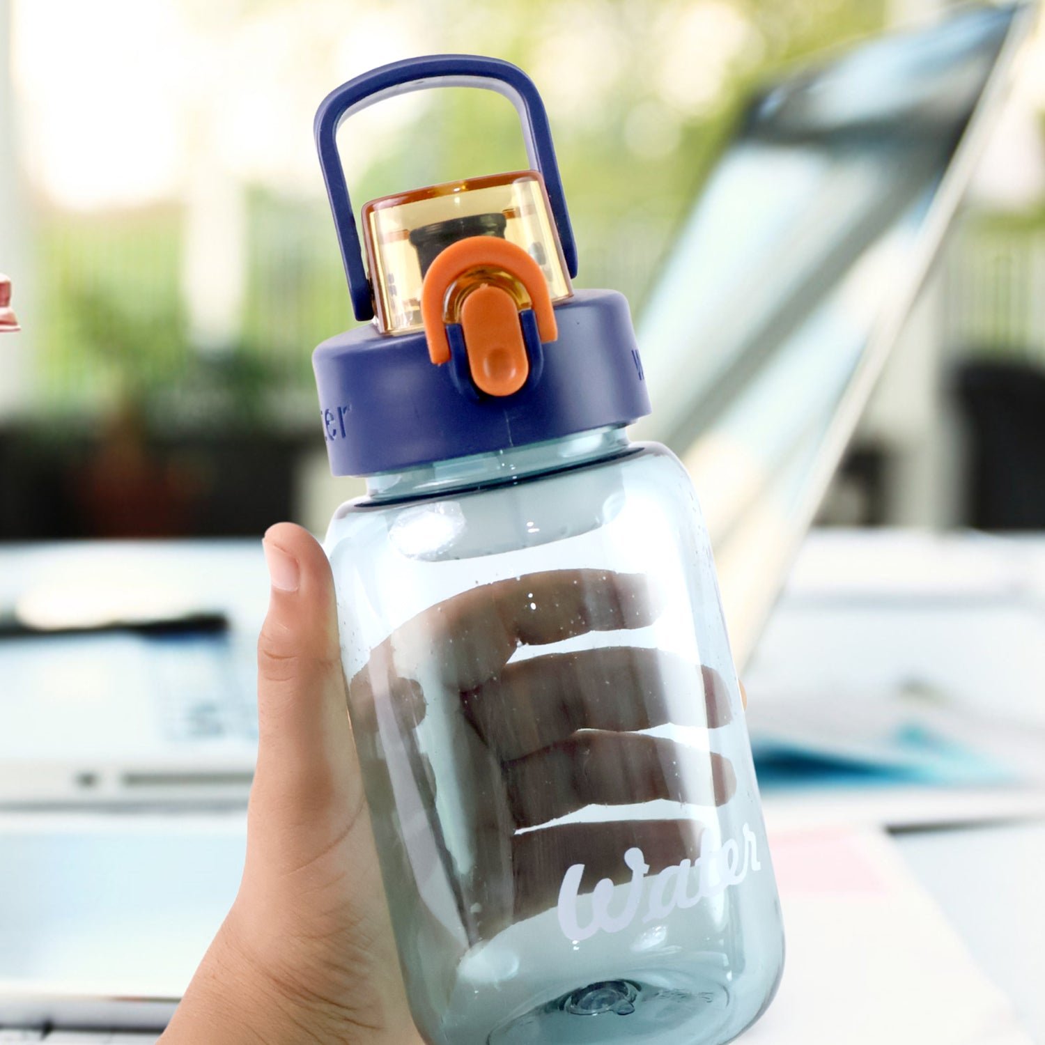 600ml Leak-Proof Plastic Water Bottle – Flip Cap with Safety Lock