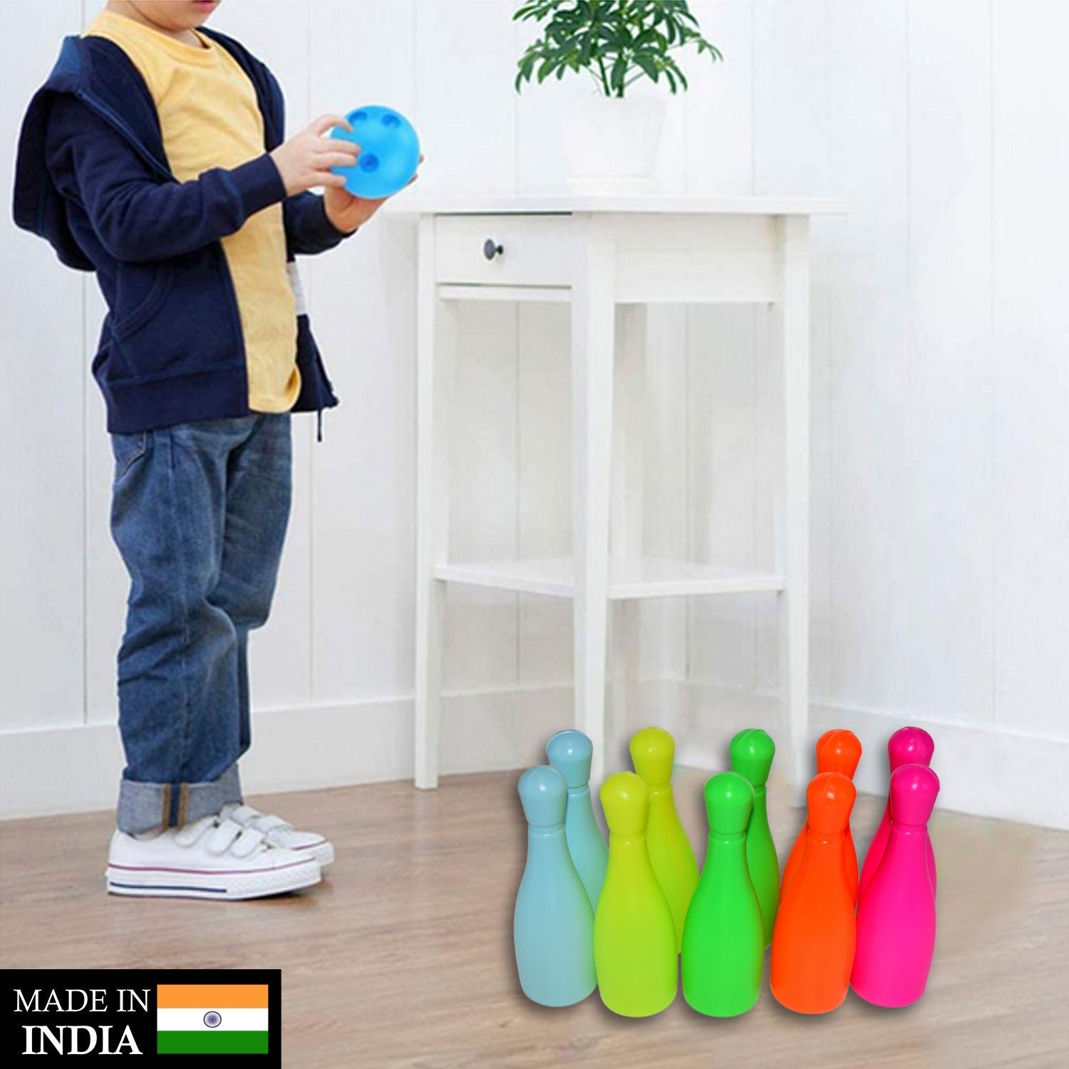 Bowling Game Set for Kids – 10 Pins & 2 Balls | Brain Horizon