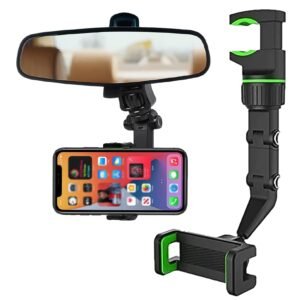 Car Rear View Mobile Holder – 360° Rotatable Mount | Velvet Wheels