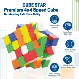 4x4x4 Magic Cube – High Speed Stickerless Brain Teaser | Aditi