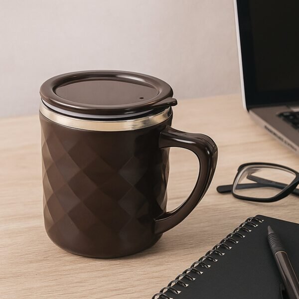 Insulated Tea & Coffee Mug – Leak-Resistant with Metal Inner Cup
