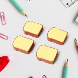 Toast Bread Eraser – Cute 3D Food Design for Kids | TinyTrendy