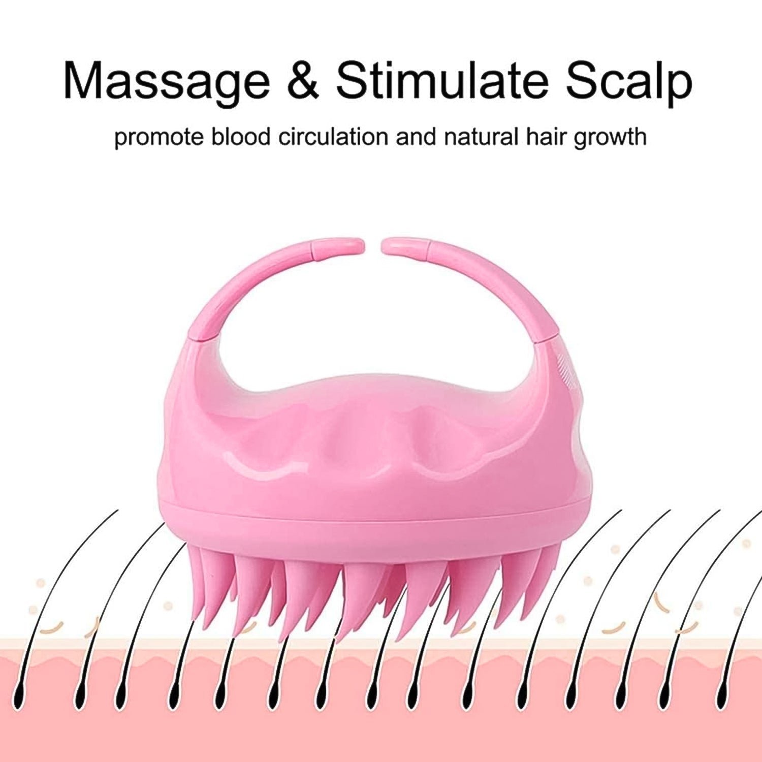 Scalp Massager Comb – Soft Silicone Brush for Hair Health | Velvet Wellness