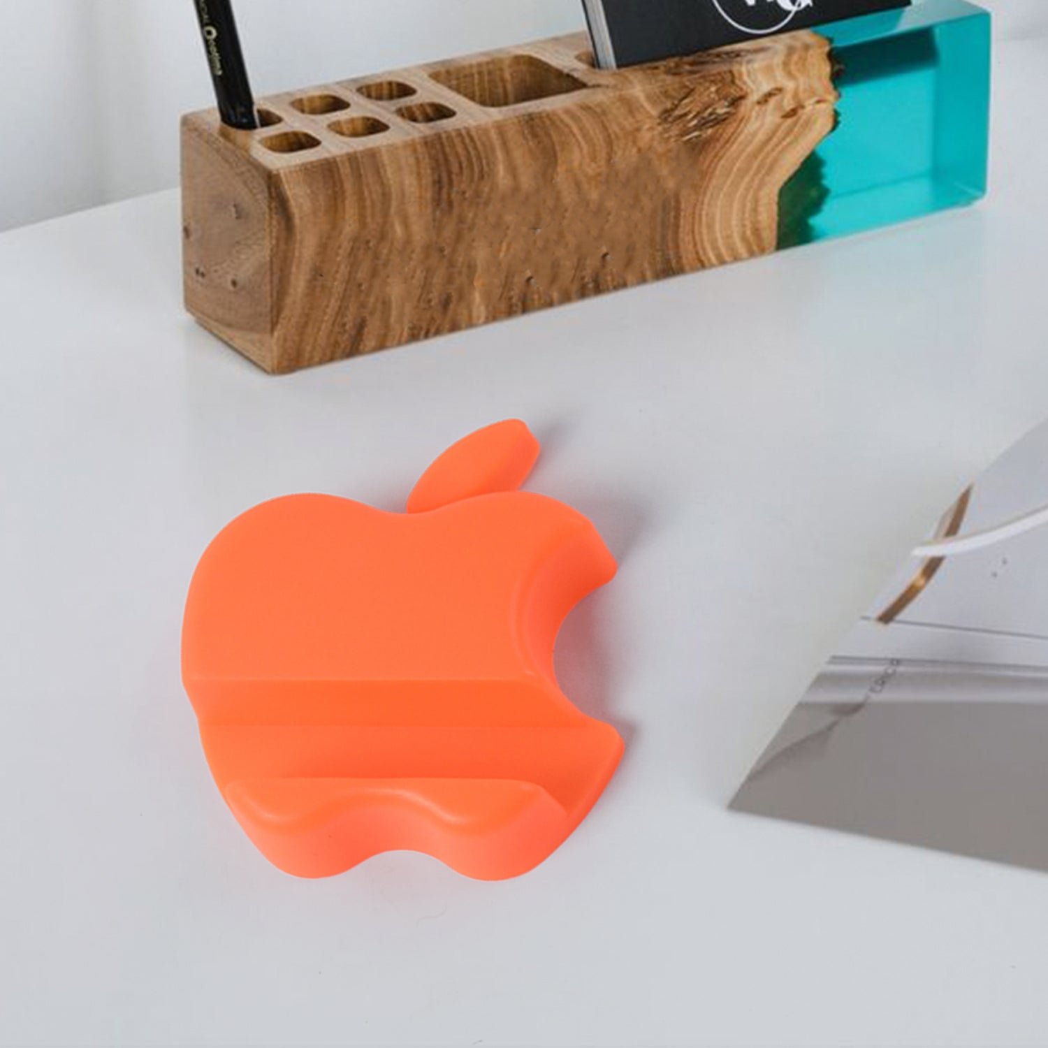 Apple-Shaped Mobile Phone Holder – Compact, Stylish Stand
