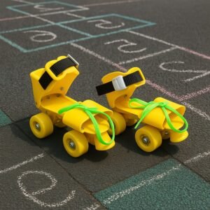 Adjustable Dry Skates for Kids – Lightweight Beginner Quad Skates