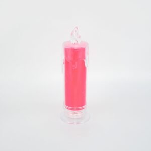 Red LED Flameless Candle – Realistic Flickering Pillar | Styleva
