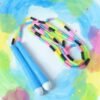 Beaded Skipping Rope – Colorful Kids Jump Rope with Grip Handles