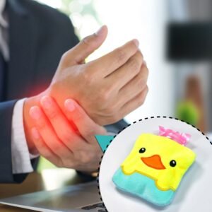Small Hot Water Bag – Yellow Duck Design for Pain Relief | Velvet Wellness