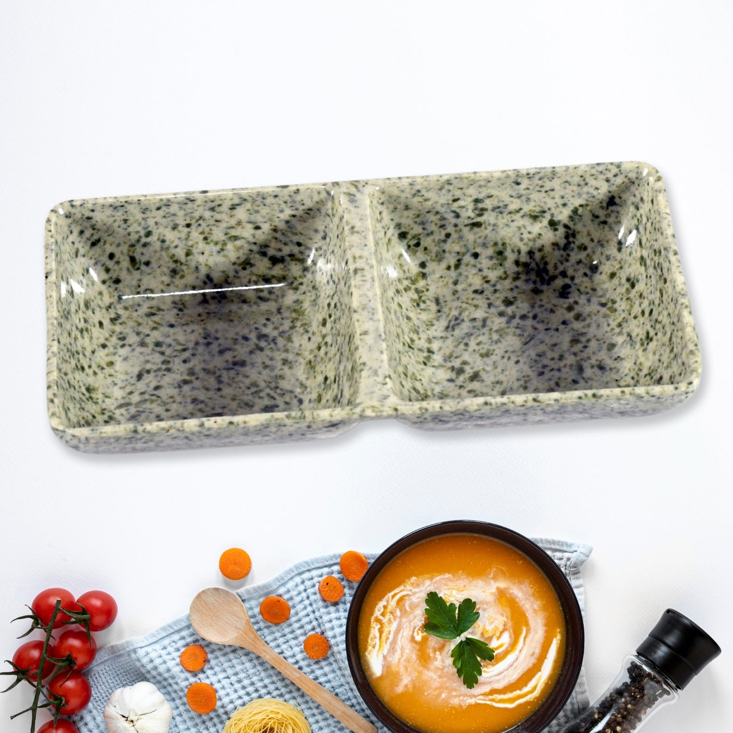 Ceramic Snack & Tea Set – 6-Piece Serving | Serve Stellar