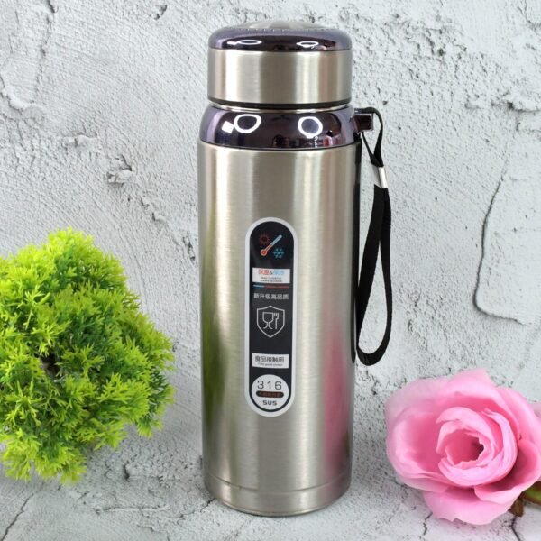 Gym Water Bottle 800ml Stainless Steel Insulated Leakproof Vacuum Flask (1 Pc)