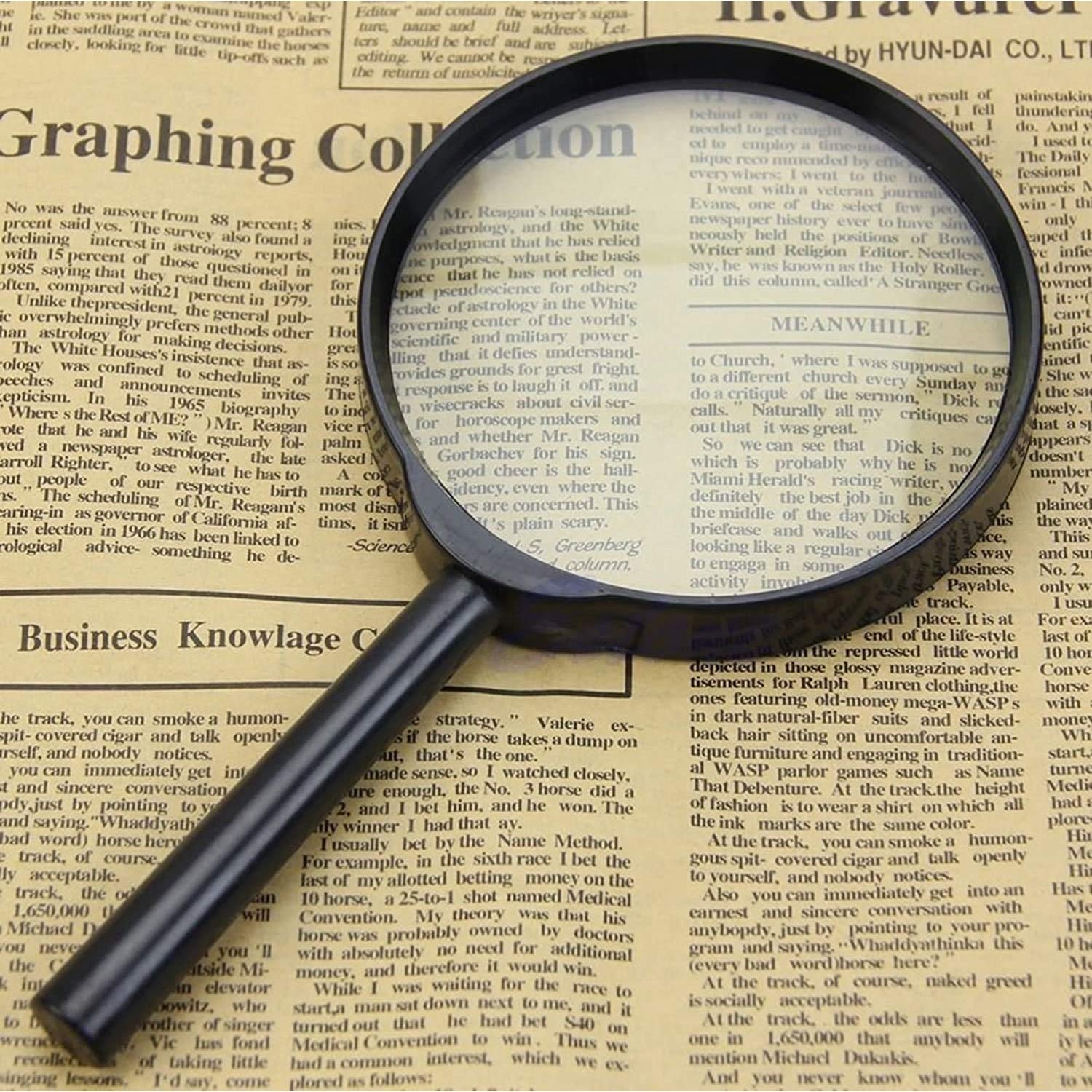 50mm Magnifying Glass for Reading – Clear Vision & Durable | Worko