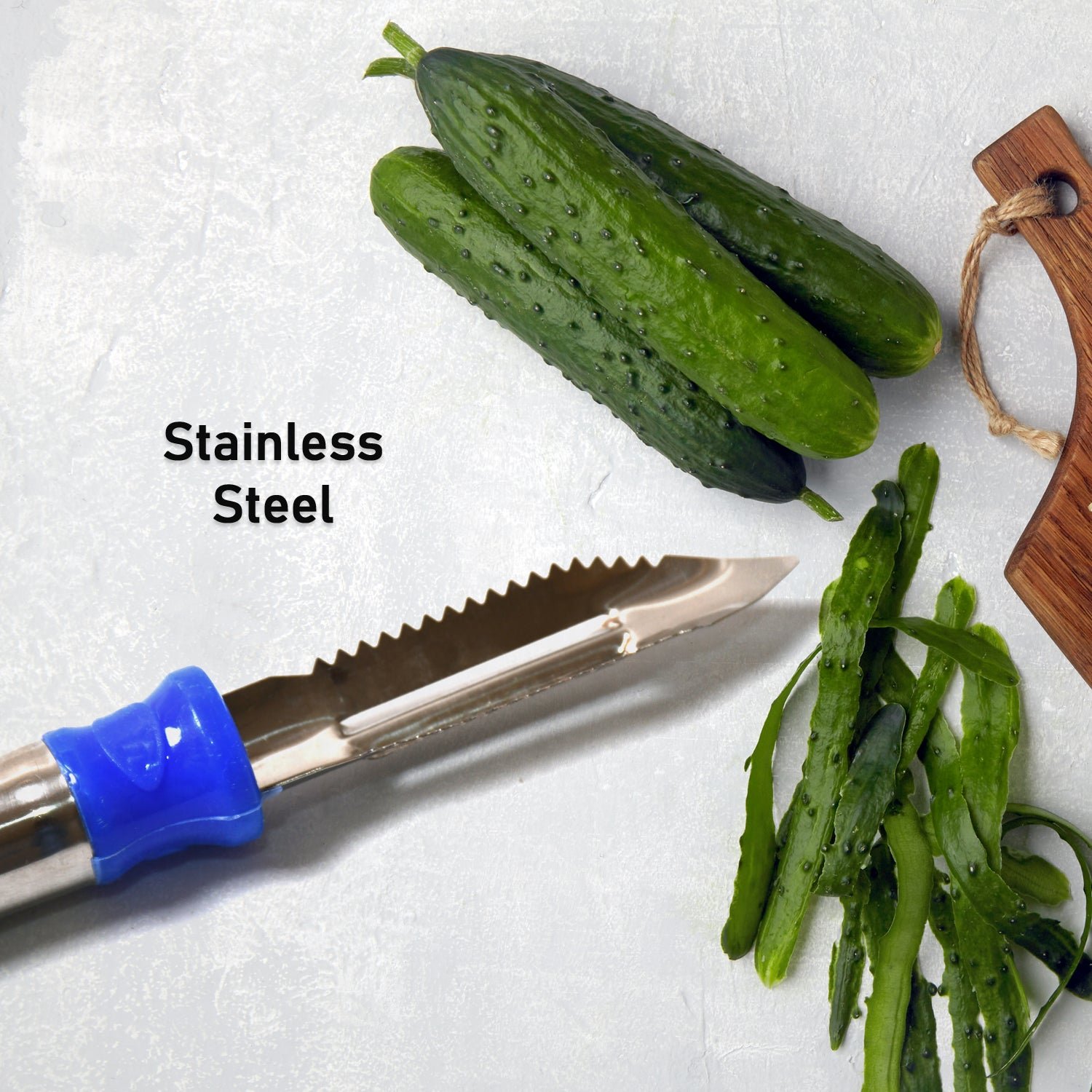 Stainless Steel Vegetable Peeler – 2-in-1 Dual Blade | Indo Glow