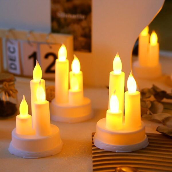 LED Taper Candles – Realistic Flickering Flame | Indo Glow