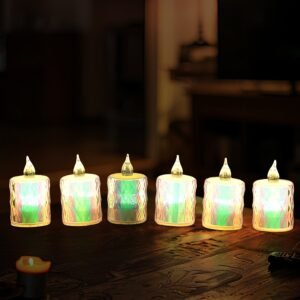 Diwali LED Tea Light Candles – 24 Pc Flameless & Smokeless | Indo Glow
