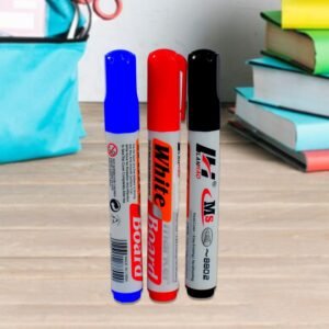Whiteboard Marker Set – Smooth, Vivid Ink with Duster Pack of 4