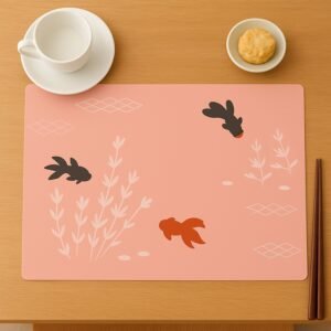 Dining Table Placemats – Elegant Heat Resistant Fish Design Set