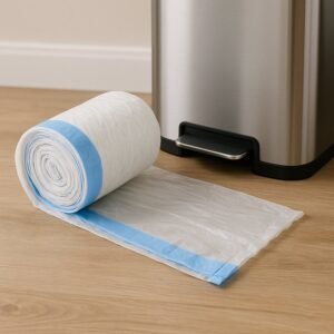 Garbage Bags 45x45 cm with Tie Handle – Leak-Proof & Durable