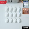 Self Adhesive Wall Hooks – Strong Hold, No Drilling (12 Pc)