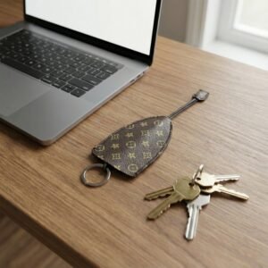 Designer-Style Keyholder – Secure Ring & Stylish Strap
