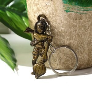 Lord Hanuman Metal Keychain – Durable Spiritual Devotional Accessory