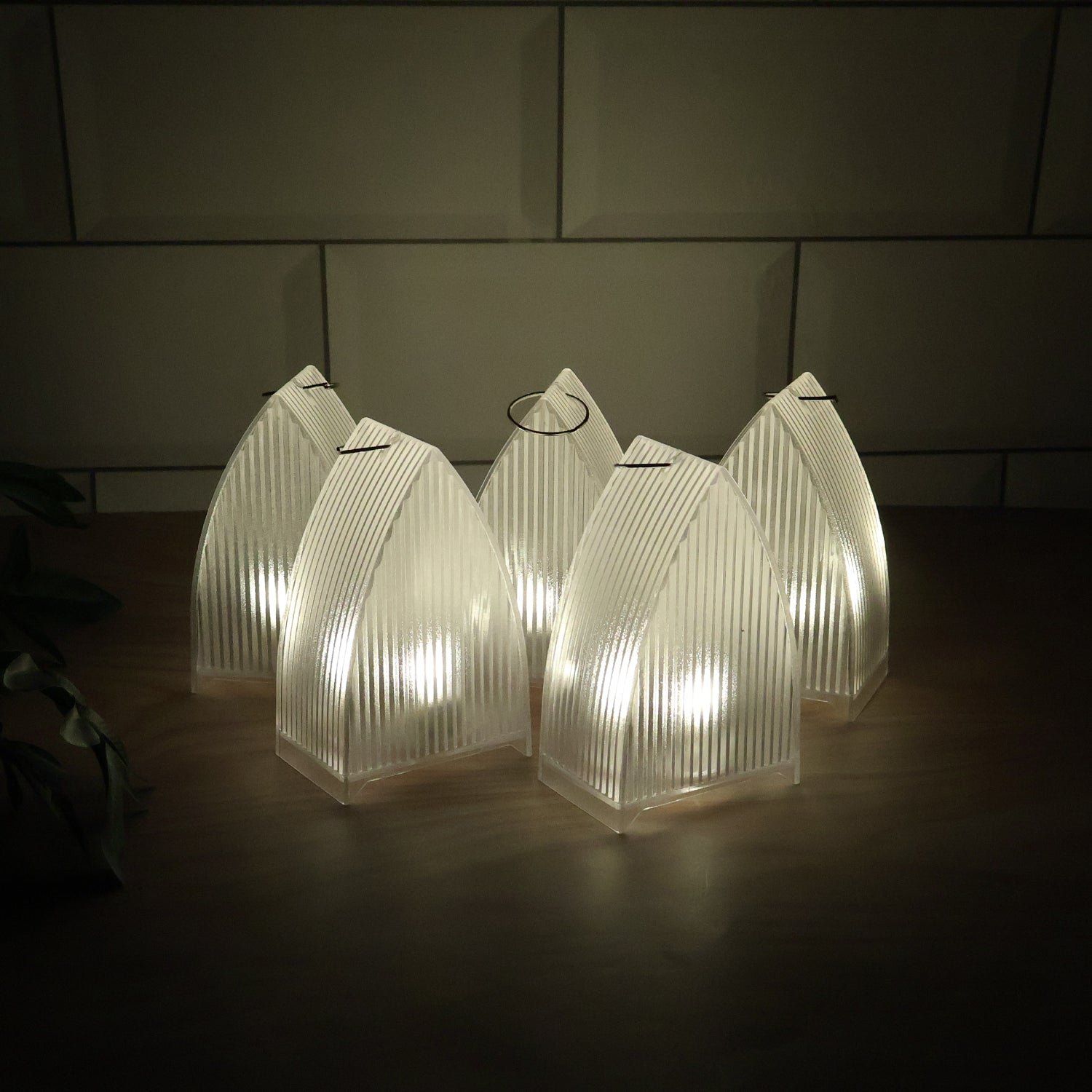 LED Flameless Lantern Lights – Safe & Elegant 5-Pc Set