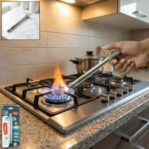Gas Stove Spark Lighter – Manual Stainless Steel with Long Handle