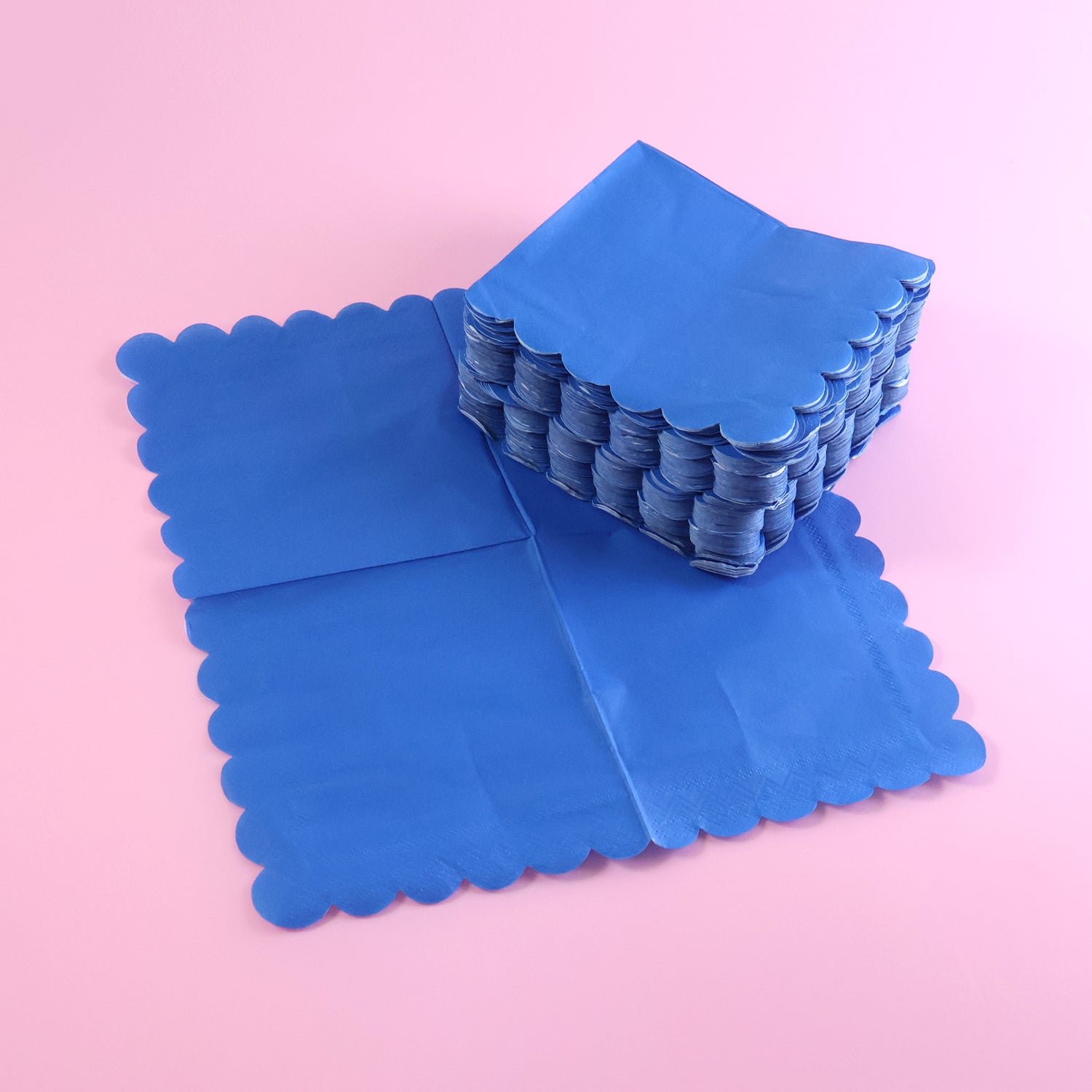 Royal Scalloped Paper Napkins – Soft 120 Pc Disposable Set