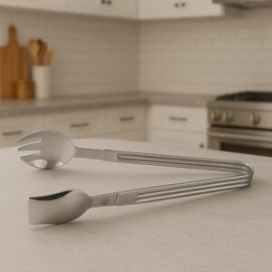 Stainless Steel Serving Tong – 2-in-1 Pasta & Salad Tool