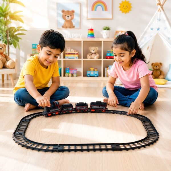 Battery Operated Train Set – Lights & Sounds for Kids' Fun