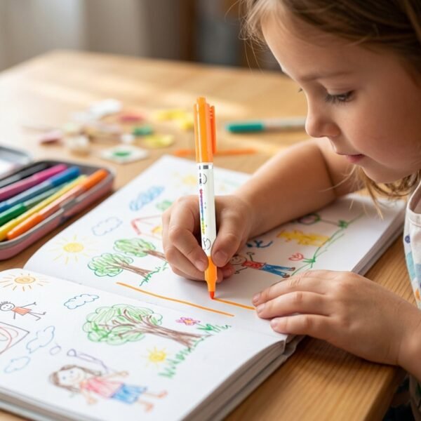 Highlighter Marker Pens – Vibrant Dual Tip for Notes & Drawing