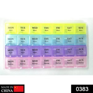 Weekly Pill Organizer – 28-Slot Portable Medicine Box | Organivo