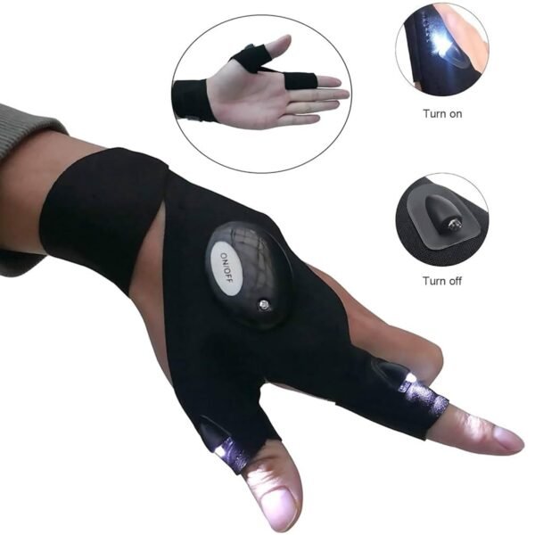 LED Flashlight Gloves – Hands-Free Work & Outdoor Light | Grow Wear