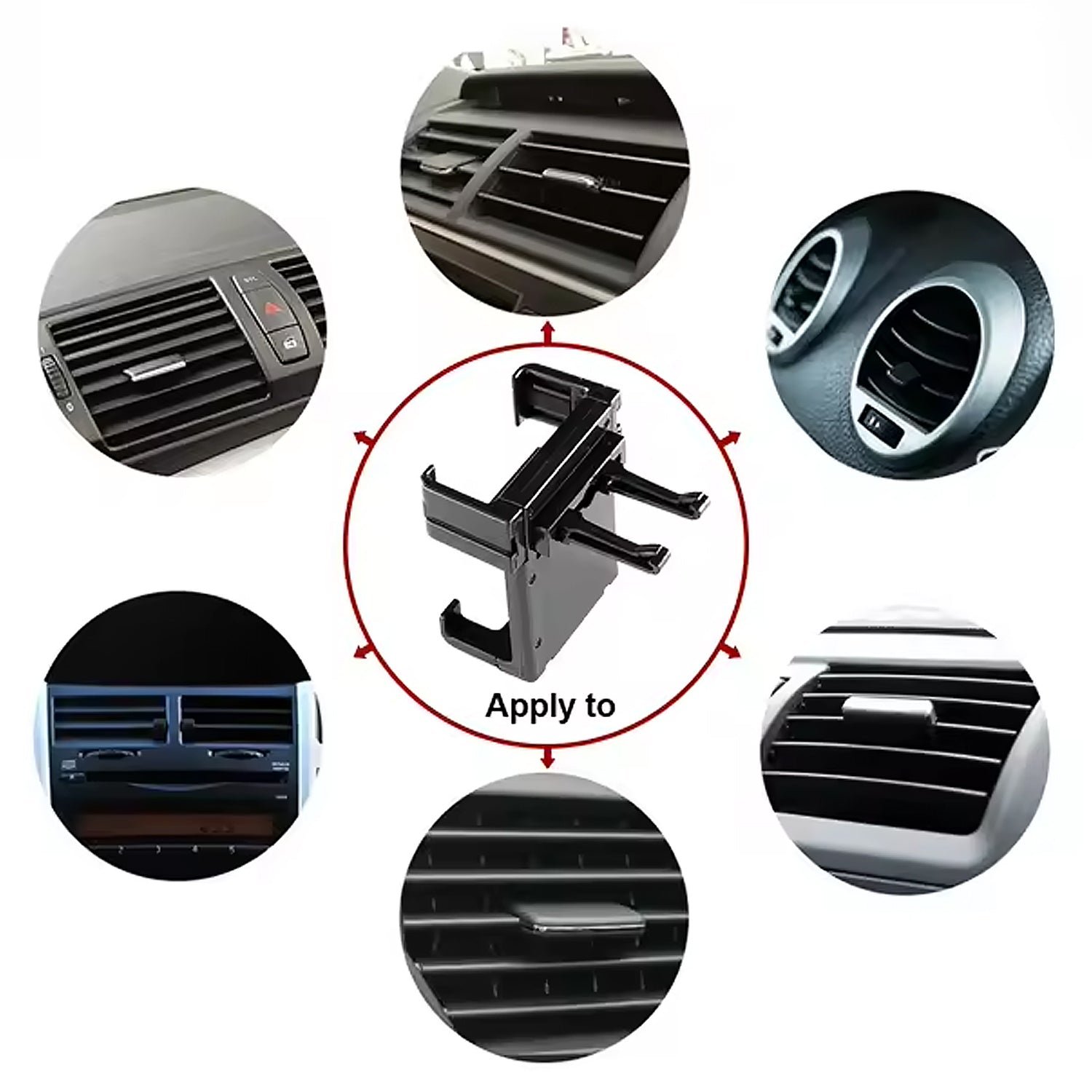 Car Mobile Holder – Secure Air Vent & Dashboard Mount | Velvet Wheels