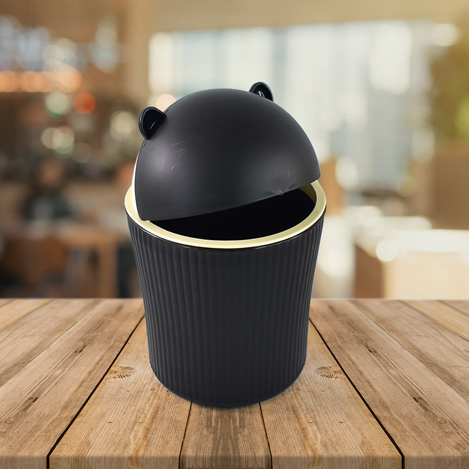 Mini Tabletop Dustbin – Compact 1200 ML Swing Lid Bin