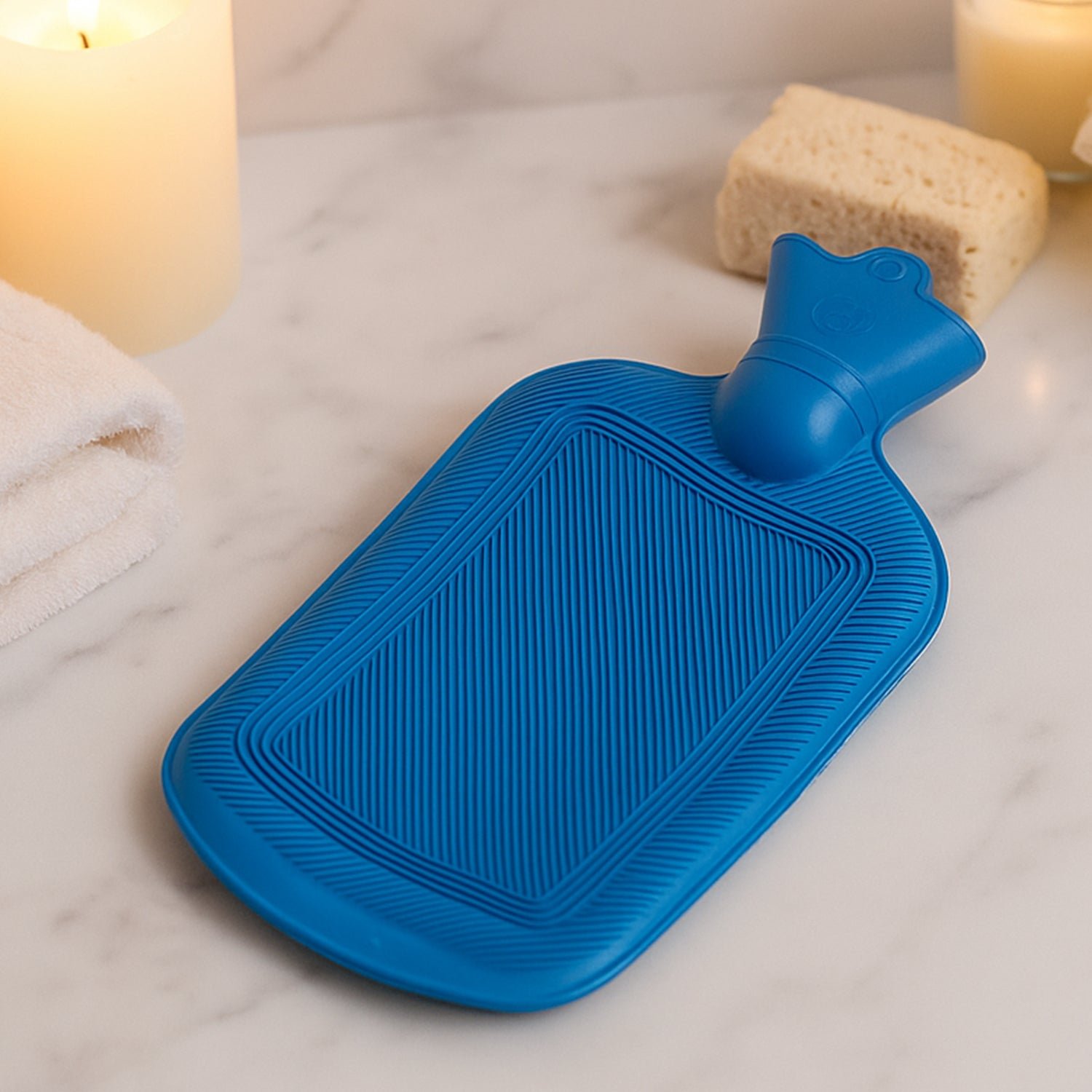 Rubber Hot Water Bag for Pain Relief, Muscle Aches & Warmth | Velvet Wellness