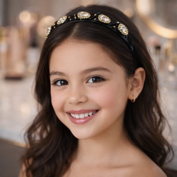 Crystal Studded Hairband – Elegant Accessory for Women & Girls