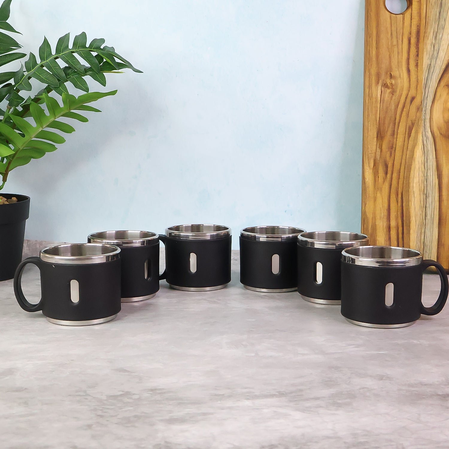 Double Wall Stainless Steel Coffee Mug Set – 150 ML, Insulated & Gift Ready