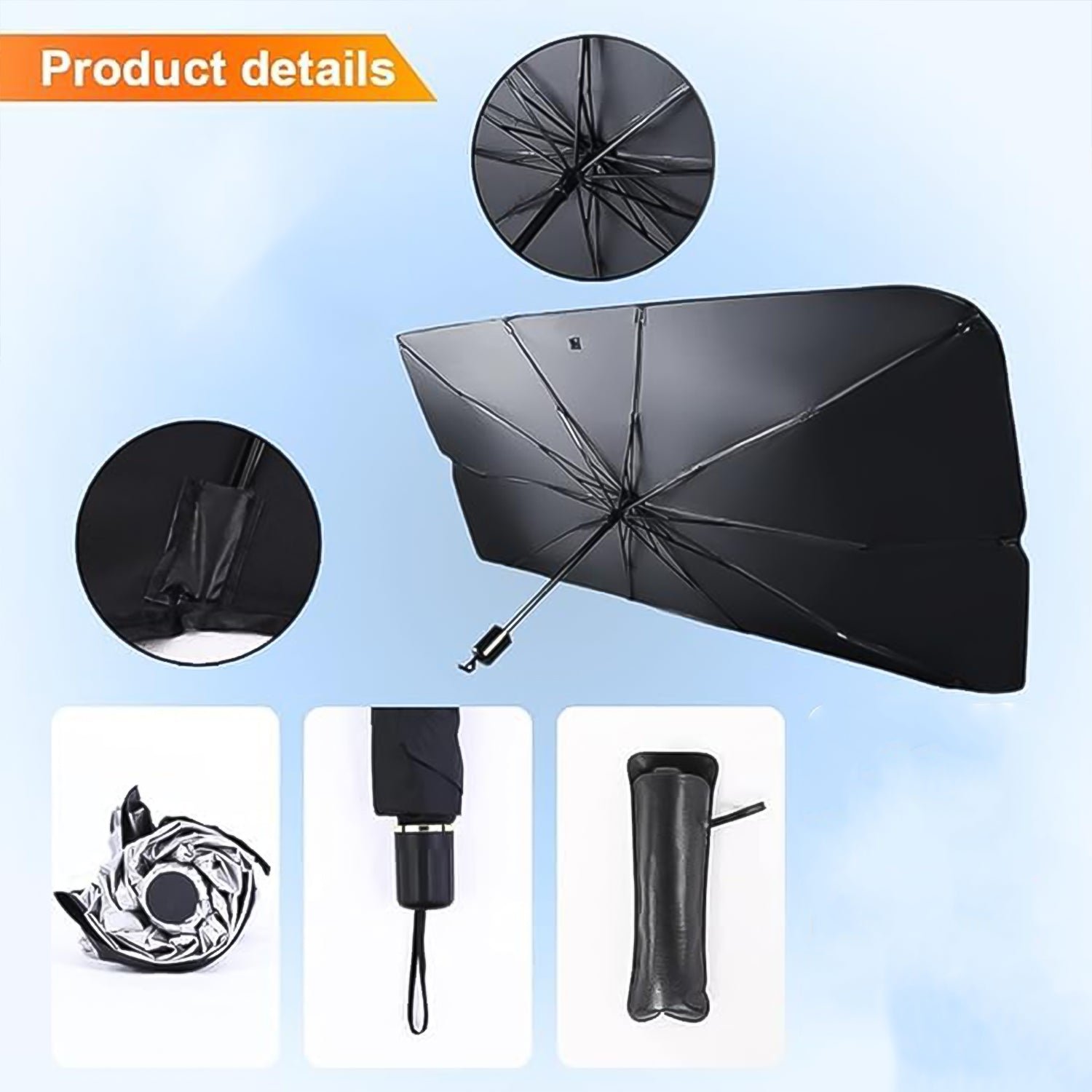 Car Windshield Sun Shade – Foldable UV Protector | Velvet Wheels