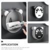 Panda Soap Box – Waterproof Wall-Mounted Flip-Top Holder