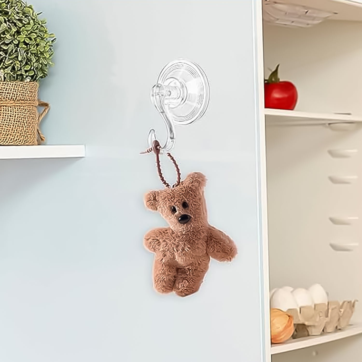 Plastic Suction Cup Hooks – Strong Hold & Reusable 4-Pc Set