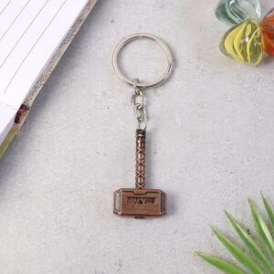 Metal Hammer Keychain – Durable Zinc Alloy Mini Keyring