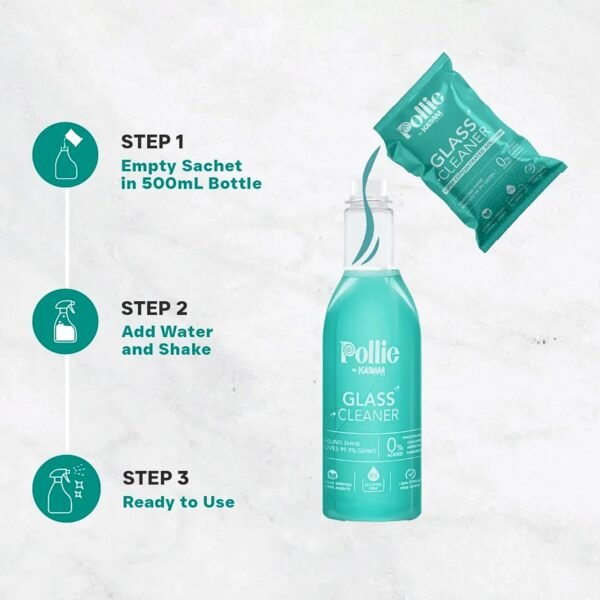 Concentrated Glass Cleaner – Eco-Friendly Refillable Spray Kit